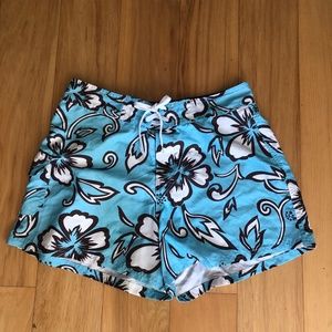 Hawaiian Print Boardshorts